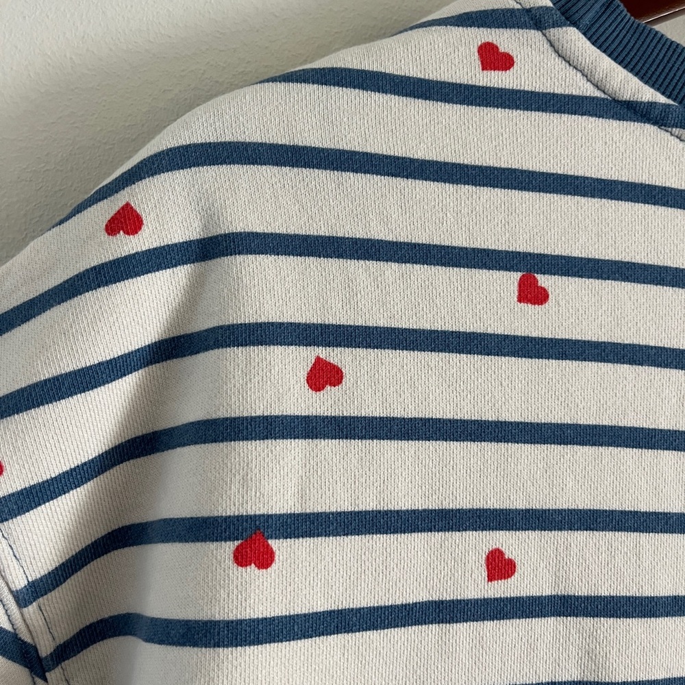 Pact Organic Cotton Custom Heart Sweatshirt Cardigan | Size Medium - Picture 5 of 5